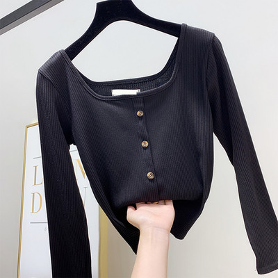 Bluza casual dama in patru culori cu nasturi