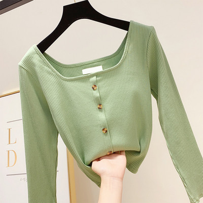 Bluza casual dama in patru culori cu nasturi