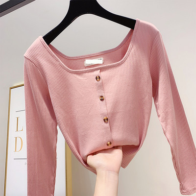 Bluza casual dama in patru culori cu nasturi