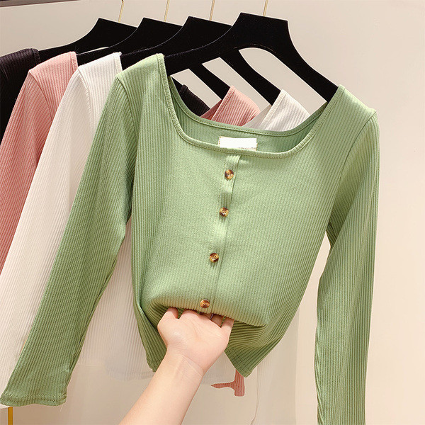 Bluza casual dama in patru culori cu nasturi