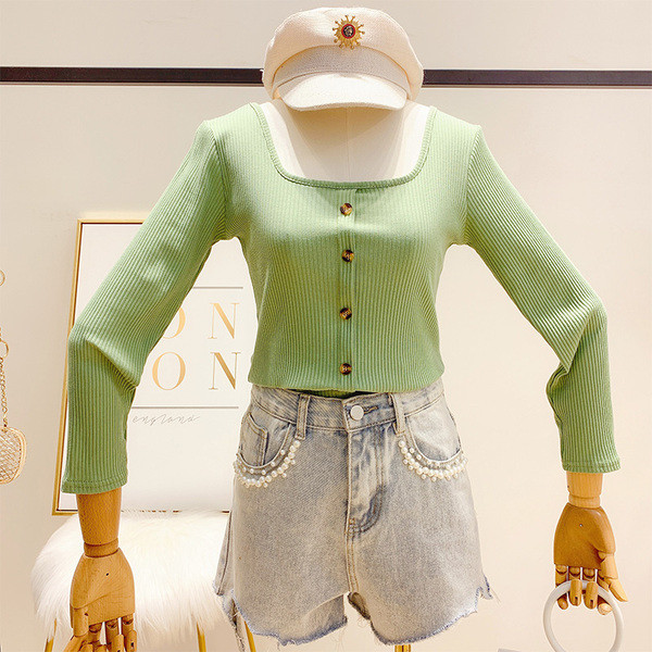 Bluza casual dama in patru culori cu nasturi