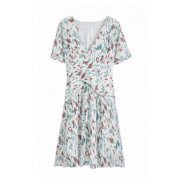 Női modern rövid ruha virágmintával