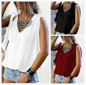 Maieu larg de damă modern, cu decolteu adânc în mai multe culori