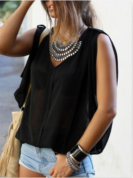 Maieu larg de damă modern, cu decolteu adânc în mai multe culori