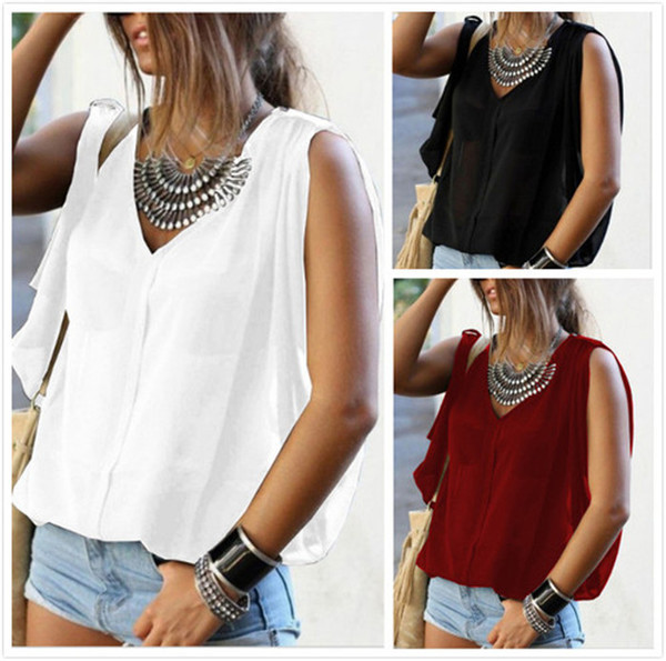 Maieu larg de damă modern, cu decolteu adânc în mai multe culori