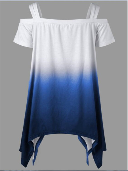 Tricou casual dama cu aplicatie in albastru si negru