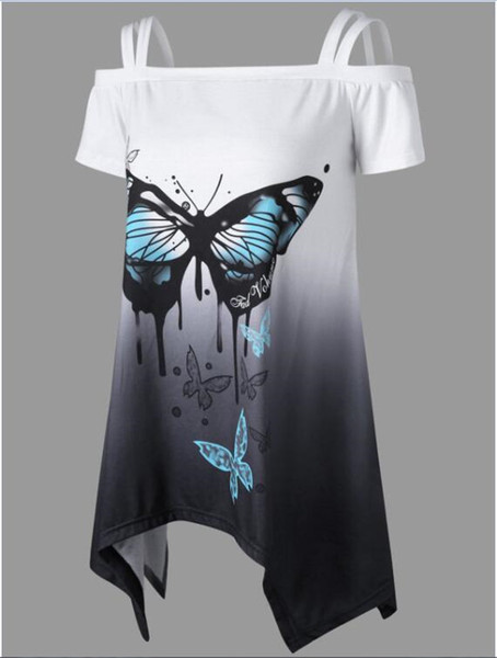 Tricou casual dama cu aplicatie in albastru si negru