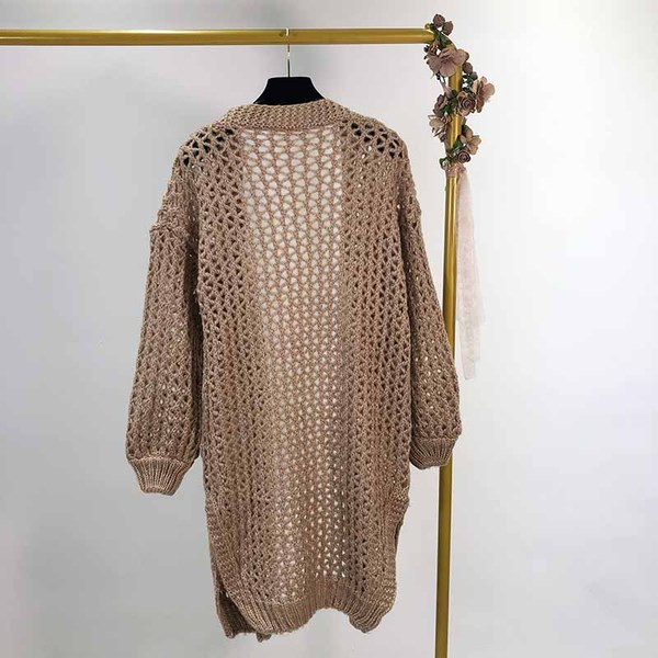 Hálós kötött női kardigán - három színben