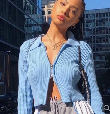 Női alkalmi mellény három színben, cipzárral