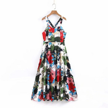 Rochie de dama cu aplicatie colorata - model decupat