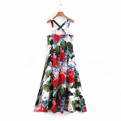 Rochie de dama cu aplicatie colorata - model decupat