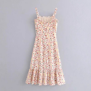 Rochie de dama cu aplicatie colorata