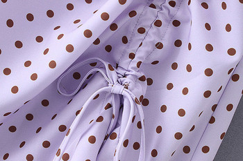 Pöttyös női ruha rövid ujjal