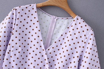 Pöttyös női ruha rövid ujjal