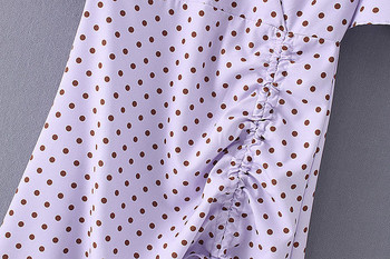 Pöttyös női ruha rövid ujjal