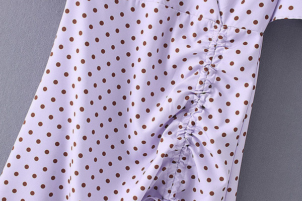 Pöttyös női ruha rövid ujjal