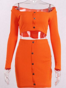 Női modern szoknya és blúz szett több színben