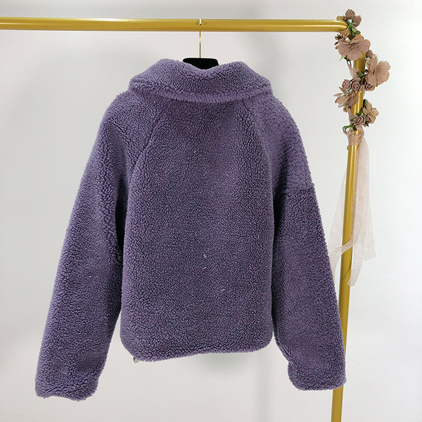 Geaca de dama cu maneci lungi si fermoar