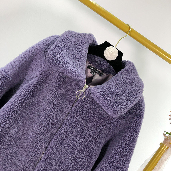 Geaca de dama cu maneci lungi si fermoar