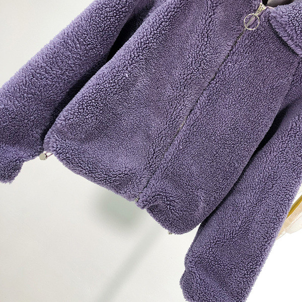 Geaca de dama cu maneci lungi si fermoar