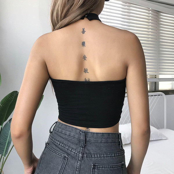 Női modern mellszobor fekete színben