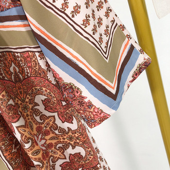 Rochie de dama cu decolteu in V si maneci lungi cu model cu model