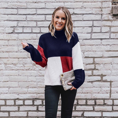 Pulover de dama modern cu maneci lungi model lat in trei culori