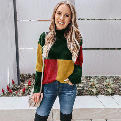 Pulover de dama modern cu maneci lungi model lat in trei culori
