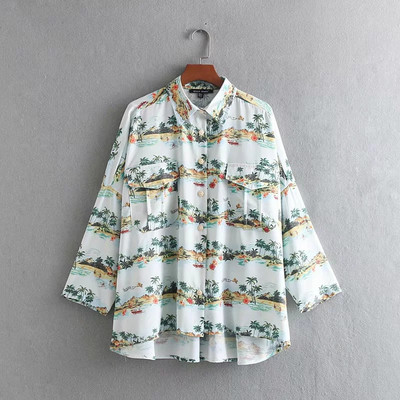 Női ing rátéttel - aszimmetrikus modell