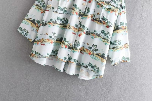 Női ing rátéttel - aszimmetrikus modell