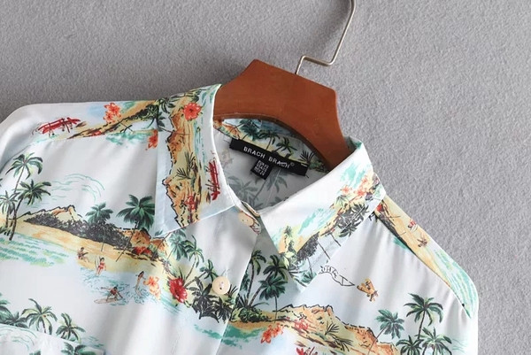 Női ing rátéttel - aszimmetrikus modell