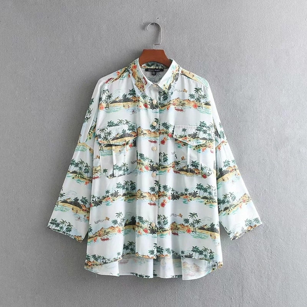 Női ing rátéttel - aszimmetrikus modell