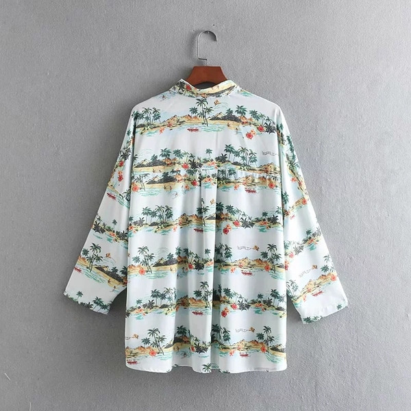 Női ing rátéttel - aszimmetrikus modell