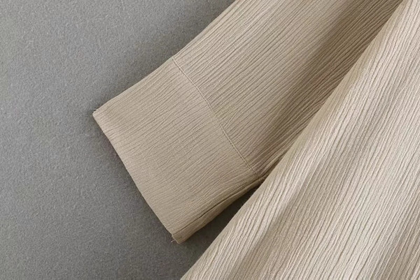 Cămașă de damă - model lung de culoare bej