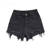 Női rövidnadrág szakadt motívumokkal, két színben