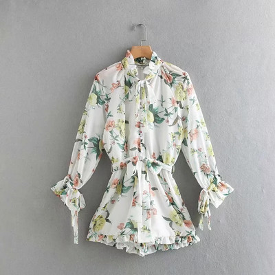 Salopeta de dama moderna cu model floral