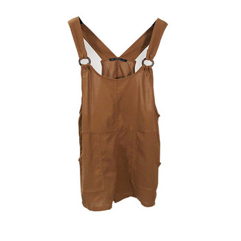 Rochie de dama cu bretele subtiri de culoare maro