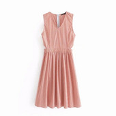 Rochie moderna de dama cu decolteu in V