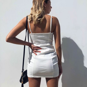 Női alkalmi ruha cipzárral fehér és fekete színben