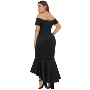 Rochie de dama eleganta model asimetric in doua culori