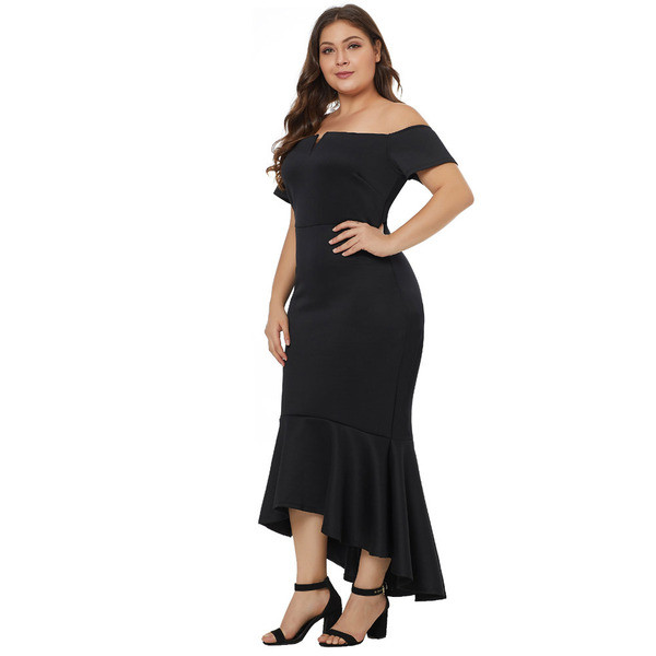 Rochie de dama eleganta model asimetric in doua culori