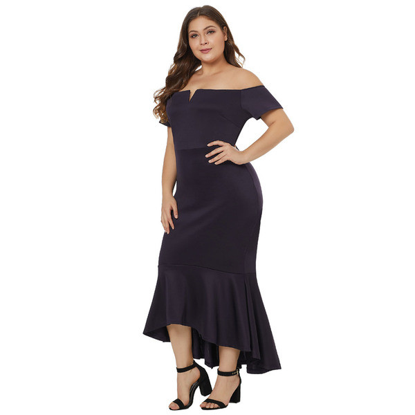 Rochie de dama eleganta model asimetric in doua culori