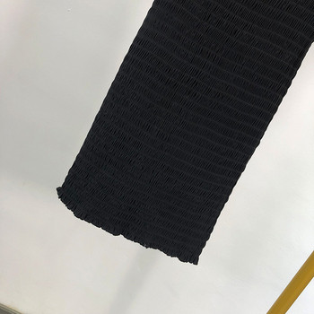 Rochie de dama neagra cu umerii goi - tesatura elastica