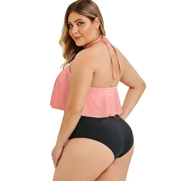 Costum de baie din două piese pentru femei cu mărimi până la 5XL