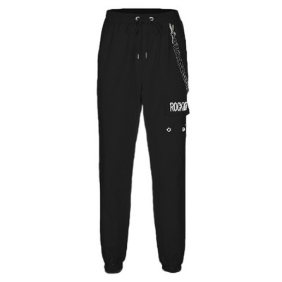 Pantaloni moderni de dama in doua culori - alb si negru