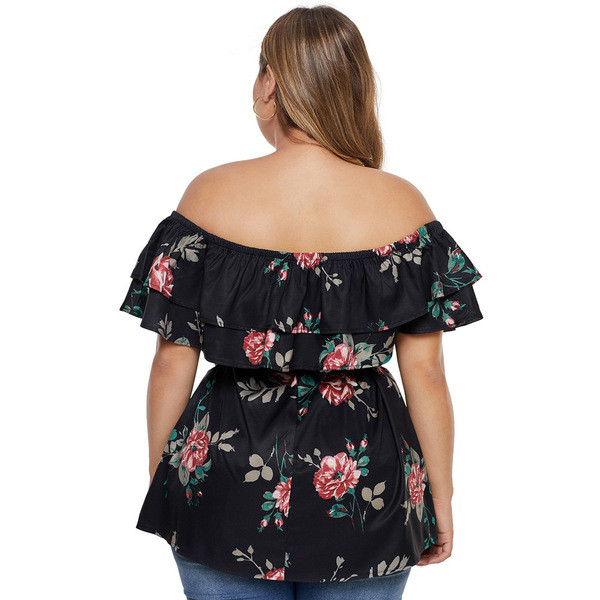 Női alkalmi póló ejtett ujjakkal és nyakkendőkkel, két színben 5XL-ig