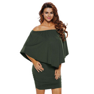 Rochie casual dama cu maneci cazute Model Slim in mai multe culori