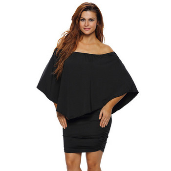 Rochie casual dama cu maneci cazute Model Slim in mai multe culori