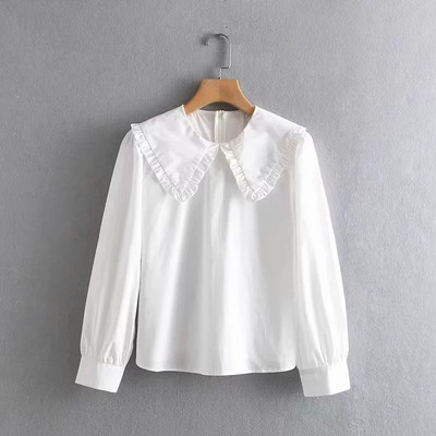 Cămașă de damă model clasic de culoare albă