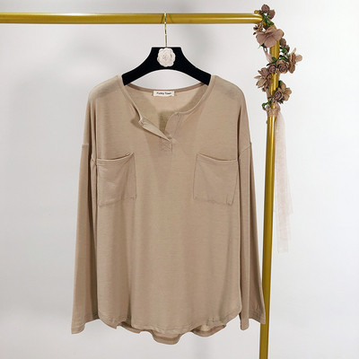 Lezser széles blúz zsebbel - három színben